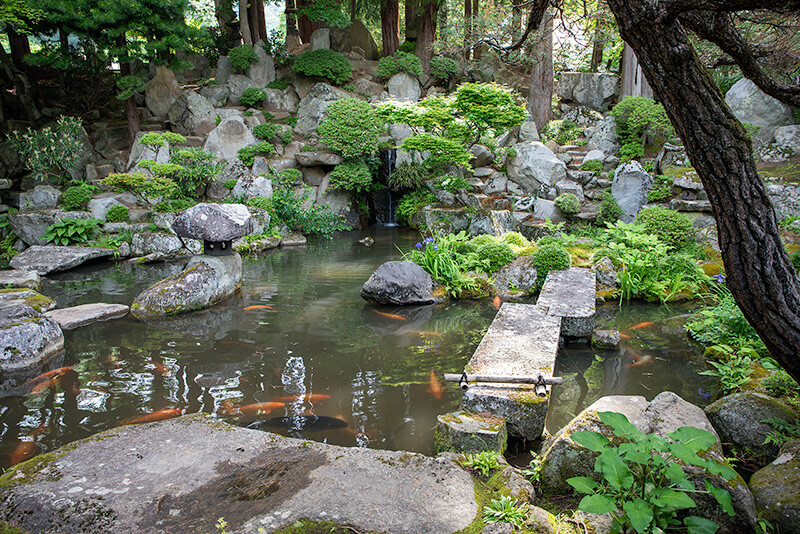 安土桃山時代の池泉庭園