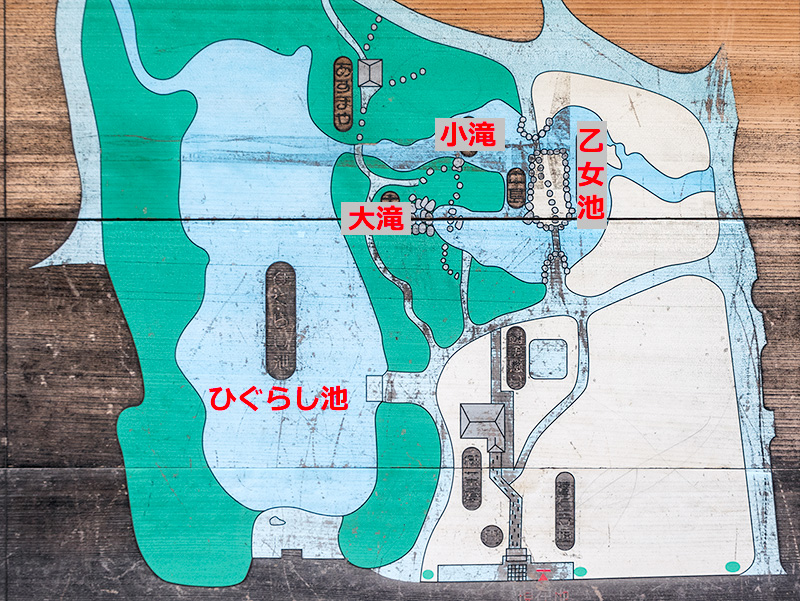 武蔵の庭園　案内図