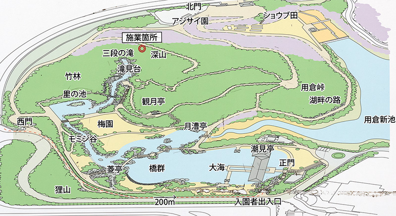 三景園　案内図