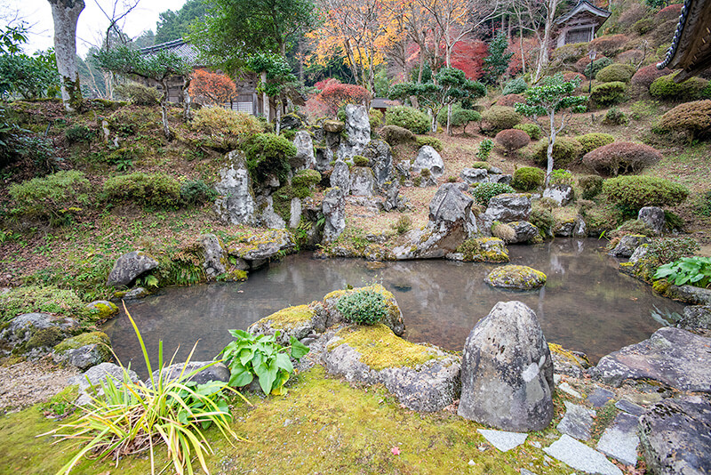 明治時代に作庭された池泉庭園