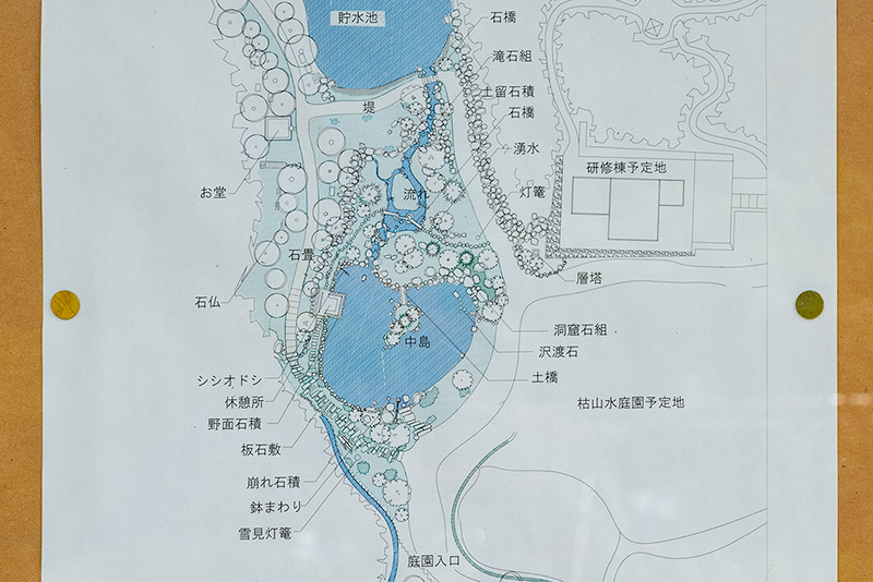 東日本大震災復興記念庭園の見取り図