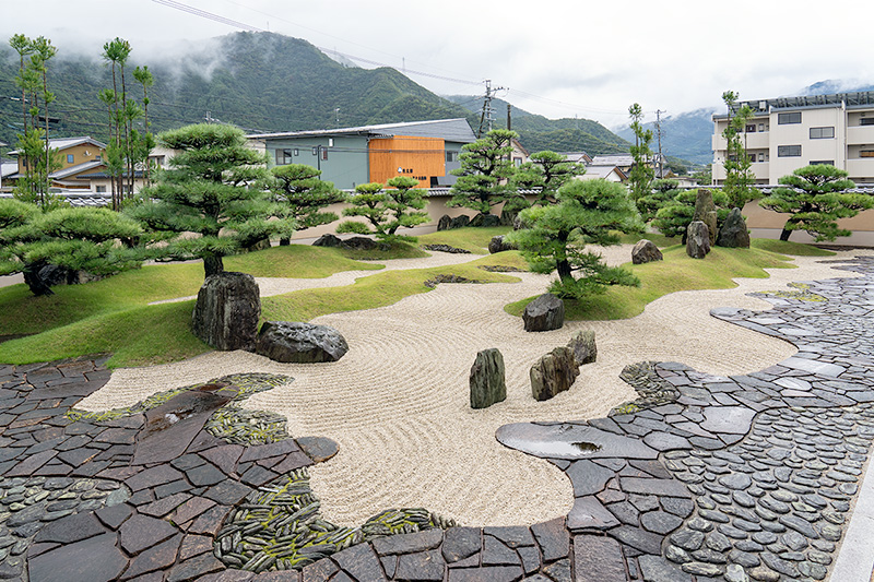 州浜模様の延段