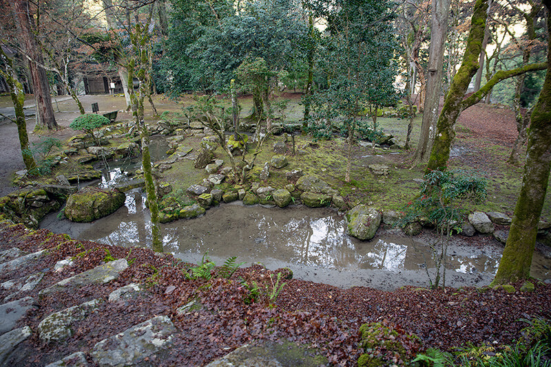 心字池の池泉庭園