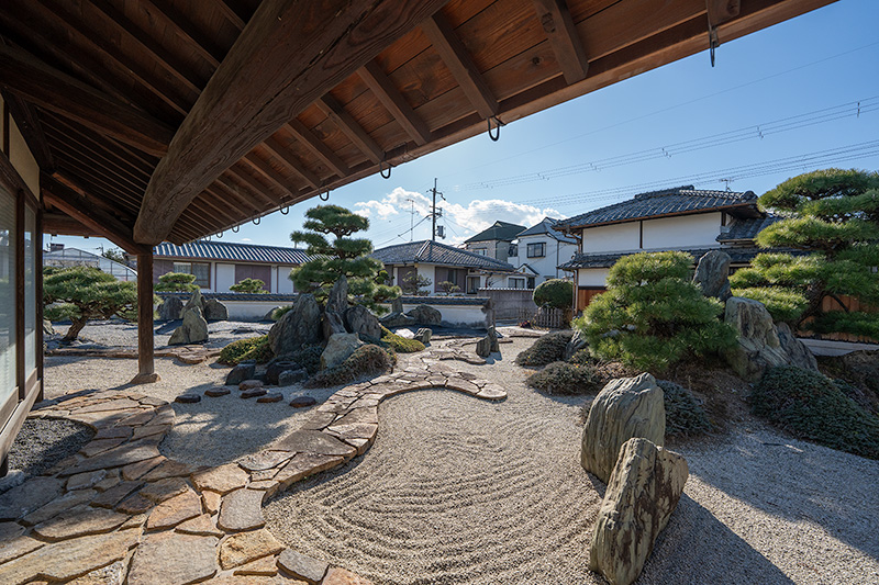 州浜模様の延段