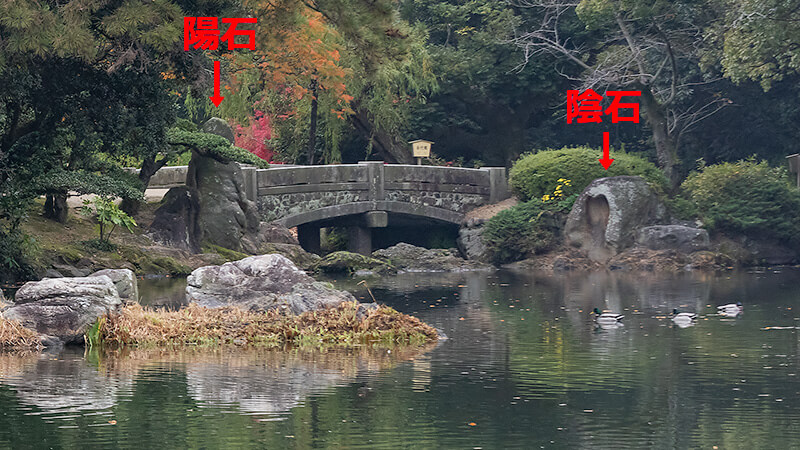 永代橋の陰陽石