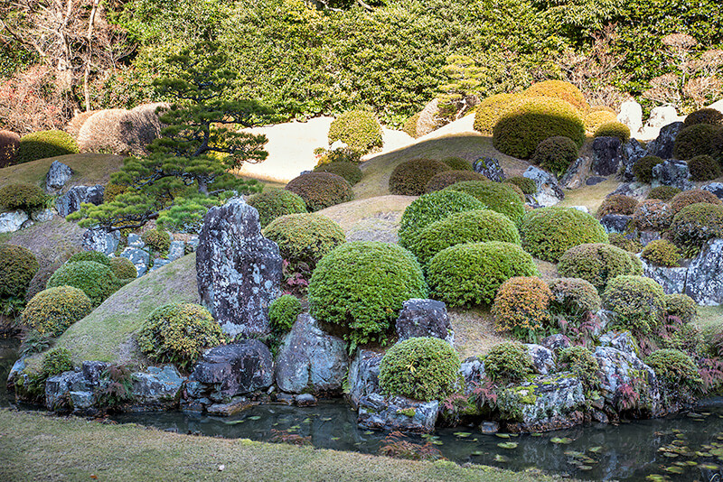 典型的な寺院庭園