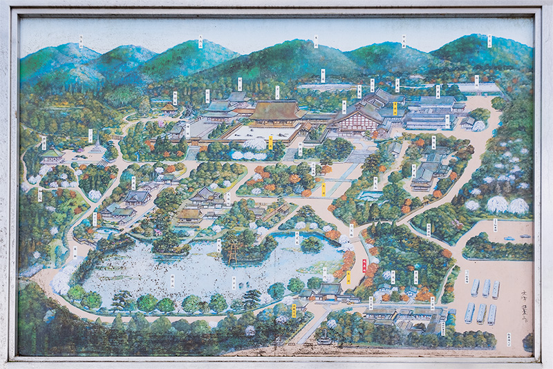 龍安寺の案内図