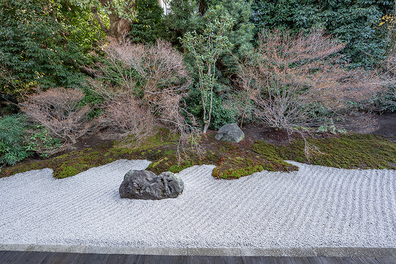 本堂東部の枯山水