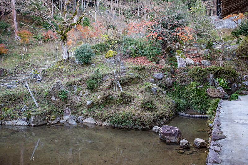江戸初期に作庭されたとされる池泉庭園