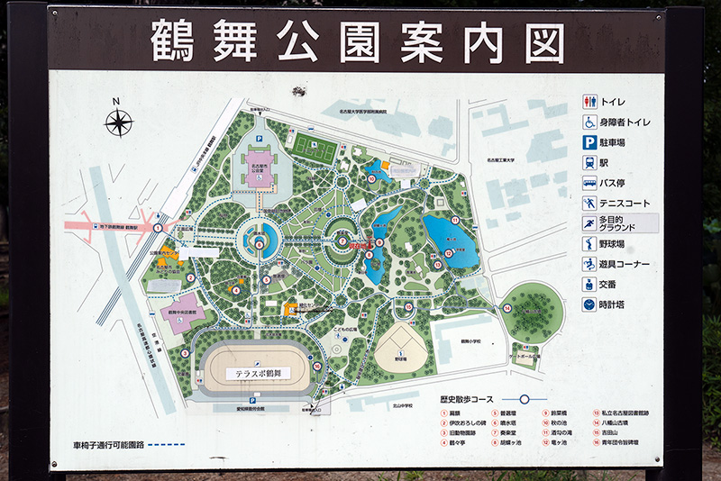 鶴舞公園案内図